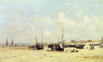 La playa en marea baja, Berck de Eugene Louis Boudin